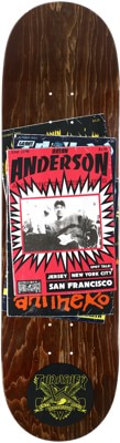 Anti-Hero Anderson Thrasher 9.0 Skateboard Deck - brown - view large