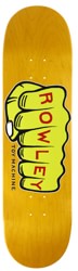 Toy Machine Geoff Rowley Fists 8.5 Skateboard Deck - yellow