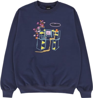 Theories Get Off The Internet Crew Sweatshirt - navy - view large