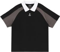 Theories Midfield Pique Polo Shirt - black/grey