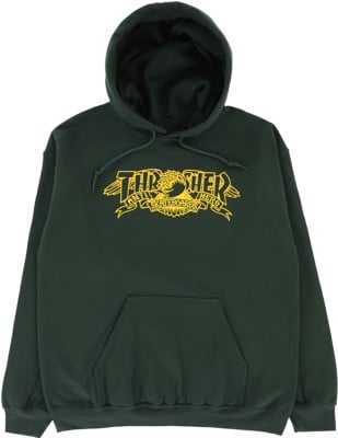 Thrasher Thrasher x Anti-Hero Mag Banner Hoodie - forest green - view large