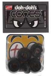 Shortys Doh Doh's Quad Pack Cones Skate Bushings (2 Truck Set) - black