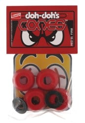 Shortys Doh Doh's Quad Pack Cones Skate Bushings (2 Truck Set) - red