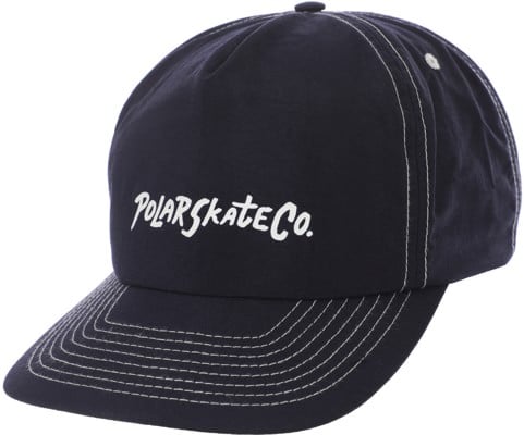 Polar Skate Co. Surf Logo Snapback Hat - navy - view large