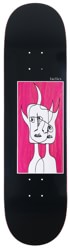 Tactics Devil Face Skateboard Deck - pink