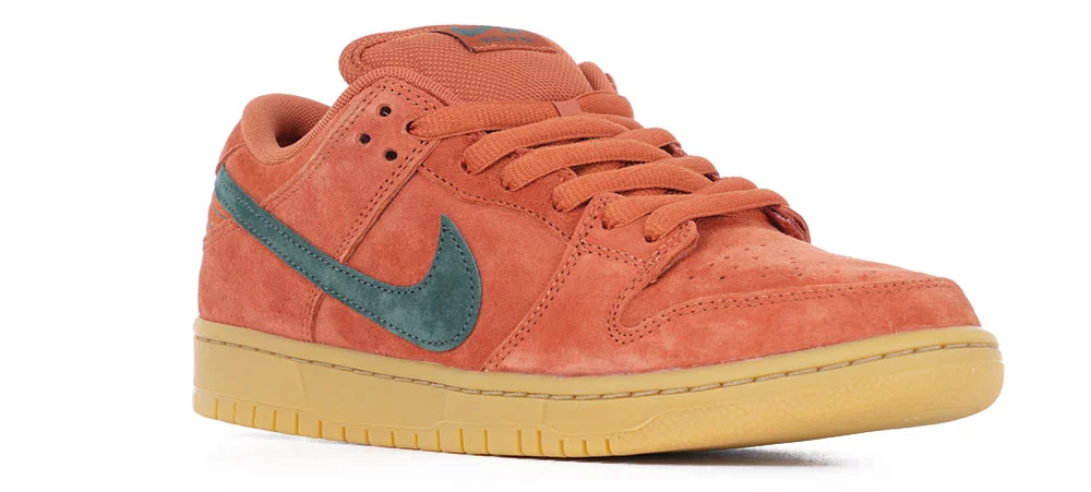 Nike SB Dunk Low Pro SB Skate Shoes burnt sunrise vintage green gum light brown Tactics