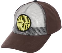 Hockey Reverse Trucker Hat - brown