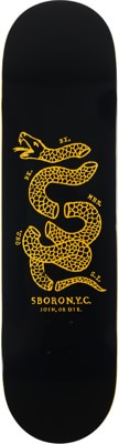 5boro Join Or Die 8.5 Skateboard Deck - black/yellow - view large