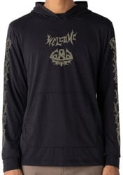 686 Everywhere Dri Release L/S Hooded Tech T - (welcome) black