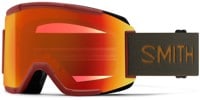 Smith Squad ChromaPop Goggles + Bonus Lens - ironwood/chromapop everyday red mirror + yellow lens