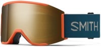 Smith Squad Mag ChromaPop Goggles + Bonus Lens - rust/sun black gold mirror +  storm blue sensor mirror lens