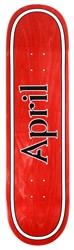 April OG Logo 8.5 Skateboard Deck - red/white