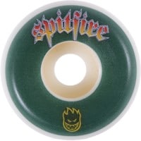 Spitfire Venom Script Formula Four Conical Full Skateboard Wheels - green/natural (99d)