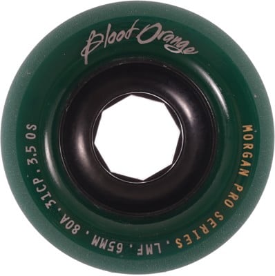 Blood Orange Morgan Pro Longboard Wheels - midnight green (80a) - view large