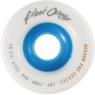 Blood Orange Morgan Pro Longboard Wheels - white/blue core (84a) - view large