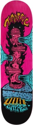 Traffic Sayres Fire Hazard 8.5 Skateboard Deck - pink - view large