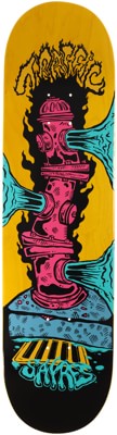 Traffic Sayres Fire Hazard 8.5 Skateboard Deck - yellow - view large