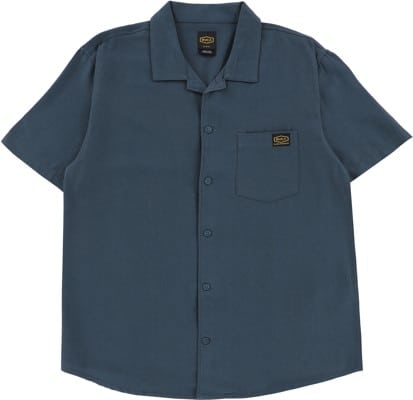 RVCA Day Shift Solid S/S Shirt - petrol blue - view large