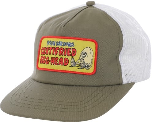Heroin Certifried Trucker Hat - olive green - view large