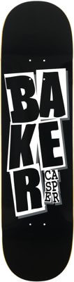 Baker Casper Stacked Name 8.5 Skateboard Deck - black - view large