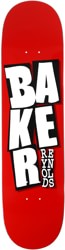 Baker Reynolds Stacked Name 8.0 Skateboard Deck - red
