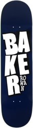Baker Rowan Stacked Name 8.25 Skateboard Deck - blue