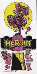 Heroin Shellbound Sticker - zombie
