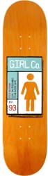 Girl McCrank Gridbox 8.25 Twin Tip Shape Skateboard Deck