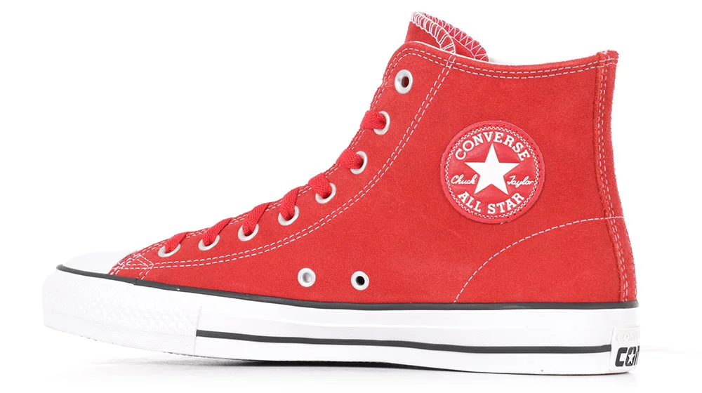 Converse Chuck Taylor All Star Pro Hi Shoes Red White Black