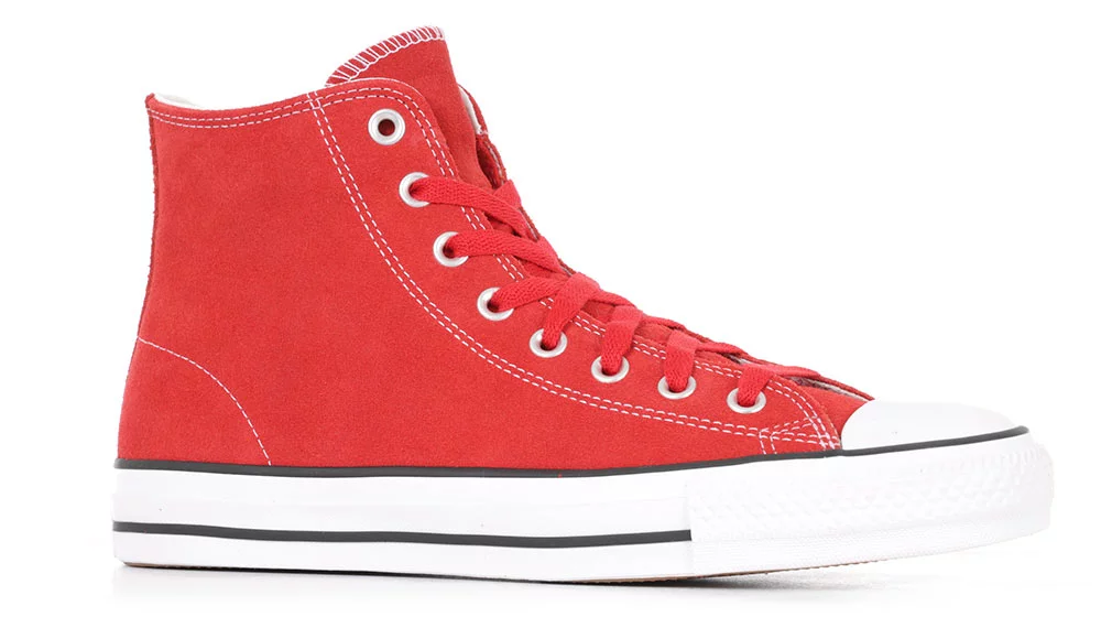 Converse all star red and white best sale