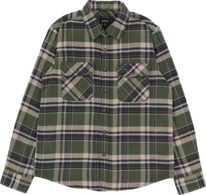 Brixton Bowery Flannel - cypress green/washed navy/whitecap - view large