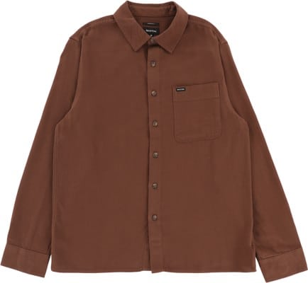 Brixton Hasting Lightweight Ultra Soft Flannel Shirt - pinecone brown - view large