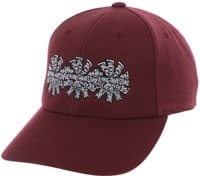 Fucking Awesome 3 Spiral Snapback Hat - maroon