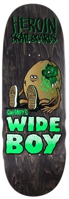 Heroin Swampy's Wideboy 10.75 Symmetrical Shape Skateboard Deck - black - view large