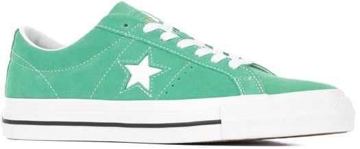 Converse One Star Pro Skate Shoes - apex green/white/black - view large