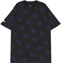 Adidas Shmoofoil All Over Print T-Shirt - black/team royal blue