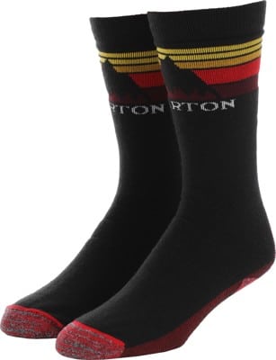 Burton Emblem Midweight Snowboard Socks - true black - view large