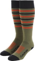 DAKINE Summit Merino Snowboard Socks - utility green/orange
