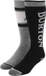 Burton Weekend Midweight Snowboard Socks 2-Pack - true black