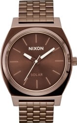 Nixon Time Teller Solar Watch - chocolate / cappuccino