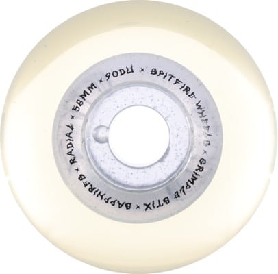 Spitfire Grimple Dust Sapphires Radial Cruiser Skateboard Wheels - clear/sparkle (90d) - view large