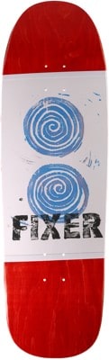 Fixer Spirals 9.8 Skateboard Deck - red - view large