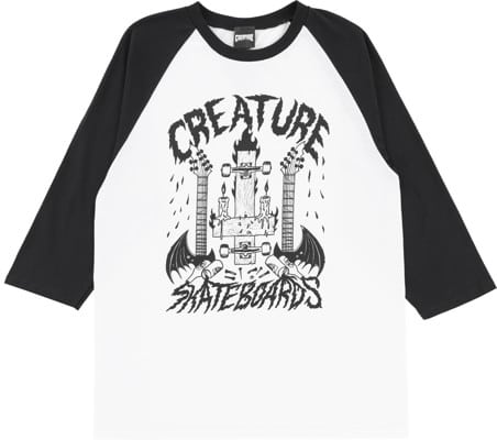 Creature Listen To 3/4 Sleeve T-Shirt - white/black - view large