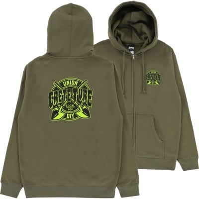 Creature Crete-Ture DIY Zip Hoodie - army - view large