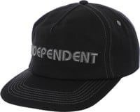Independent Ground Work Snapback Hat - black