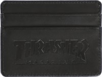Thrasher Leather Card Wallet - black