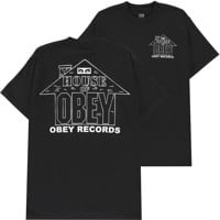 Obey House Of Obey Records T-Shirt - black