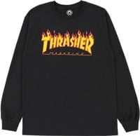 Thrasher Flame L/S T-Shirt - black