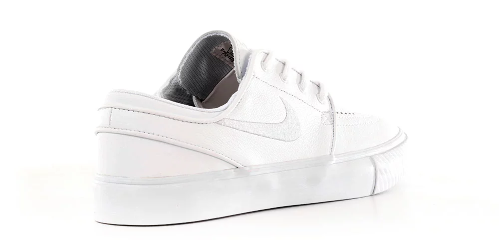 All white fashion leather janoskis