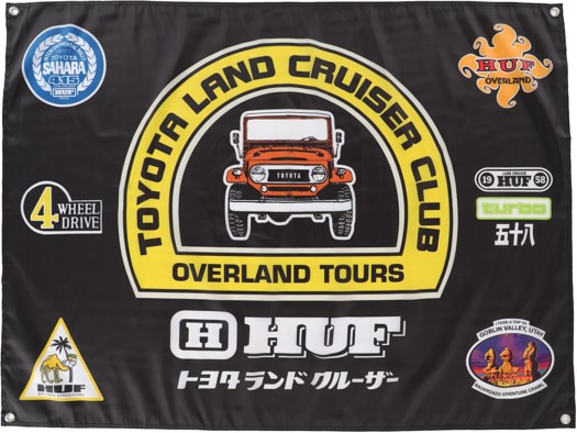 HUF Toyota Land Cruiser Overland Touring Banner - black - view large